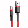 Дата кабель USB 2.0 AM to USB-C 1.0m Cafule 3A red+red Baseus (CATKLF-B09) - Image 2
