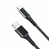 Дата кабель USB 2.0 AM to USB-C 1.2m Black Grand-X (FC-12B) - Image 2