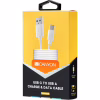 Дата кабель USB 2.0 AM to USB-C 1.0m white Canyon (CNE-USBC1W) - Image 2
