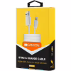 Дата кабель USB 2.0 AM to Lightning 1.0m White Canyon (CNE-CFI1W) - Image 2