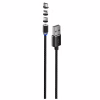 Дата кабель USB 2.0 AM to Lightning + Micro 5P + USB-C 1.0m Magnet only charge ColorWay (CW-CBUU020-BK) - Image 2