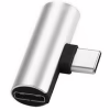 Переходник Type-C to Jack 3.5 мм 1.0m 2in1 XoKo (AC-205-SLV) - Image 2