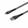 Дата кабель USB 2.0 AM to Micro 5P 1.0m black Grand-X (FM09) - Image 2