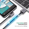 Дата кабель USB 2.0 AM to USB-C 1.0m 90° corner braid black Ugreen (50941) - Image 4