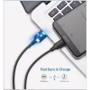 Дата кабель USB 2.0 AM to USB-C 2.0m US287 Black Ugreen (60118) - Image 3