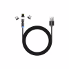 Дата кабель USB 2.0 AM to Lightning + Micro 5P + USB-C 1.0m Magnetic Ro ColorWay (CW-CBUU037-BK) - Image 3