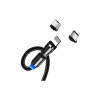 Дата кабель USB 2.0 AM to Lightning + Micro 5P + USB-C 1.0m Magnetic Ro ColorWay (CW-CBUU037-BK) - Image 4