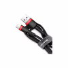 Дата кабель USB 2.0 AM to Lightning 1.0m Cafule Black-Red Baseus (CALKLF-B19) - Image 3