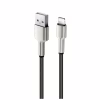 Дата кабель USB 2.0 AM to Lightning 1.0m head metal black ColorWay (CW-CBUL046-BK) - Image 4