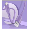 Дата кабель USB 2.0 AM to Lightning 1.0m soft silicone violet ColorWay (CW-CBUL044-PU) - Image 5