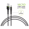 Дата кабель USB 2.0 AM to Micro 5P 2.0m CBFLEXM2 black Intaleo (1283126521430) - Image 3