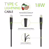 Дата кабель USB-C to Lightning 1.2m CBFLEXTL1 18W black Intaleo (1283126542459) - Image 3