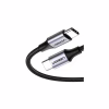 Дата кабель USB-C to USB-C 2.0m US261 18W Round Cable Nickel Plating Aluminum Shell Black Ugreen (50152) - Image 2