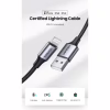 Дата кабель USB 2.0 AM to Lightning 2.0m US199 2.4A Black Ugreen (60158) - Image 3
