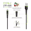 Дата кабель USB 2.0 AM to USB-C 2.0m CBFLEXT2 Black Intaleo (1283126521423) - Image 4