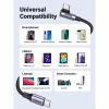 Дата кабель USB-C to USB-C 3.0m 60W US255 90-degree Angle Black Ugreen (80714) - Image 7