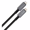 Дата кабель USB-C to USB-C 0.8m USB4 240W 40GBps 8K60Hz Nylon Vinga (VCPDCU4) - Image 2