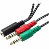 Переходник XoKo AC-007 2x3.5-мм jack(F) - 3.5-мм 4pin jack(M) (XOKO AC-007) - Image 2