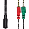 Перехідник XoKo AC-007 2x3.5-мм jack(F) - 3.5-мм 4pin jack(M) (XOKO AC-007) - Image 4