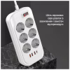 Мережевий фільтр живлення ColorWay CW-CHE64PDW, 6 розеток/4USB 2M (CW-CHE64PDW) - Image 6