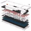 Клавіатура GamePro MK170W Hot-Swap Red Swich RGB USB UA White (MK170W) - Image 2