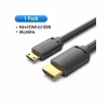 Кабель мультимедийный HDMI M to HDMI mini M 1.5m V2.0 4K60Hz Vention (AGHBG) - Image 2