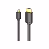 Кабель мультимедійний HDMI M to HDMI micro M 1.5m V2.0 4K 60Hz 18Gbps HDR Dolby Vention (AGIBG) - Image 2