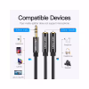 Кабель мультимедийный 3.5mm M to 2x3.5mm F 0.3m Vention (BBSBY) - Image 6