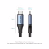Дата кабель USB-C to USB-C 1.0m Thunderbolt 4 240W (50V/5A) 8K60Hz Gray Aluminum Alloy Vention (TAVHF) - Image 2