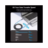 Дата кабель USB-C to USB-C 1.0m Thunderbolt 4 240W (50V/5A) 8K60Hz Gray Aluminum Alloy Vention (TAVHF) - Image 7