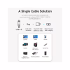 Дата кабель USB-C to USB-C 1.0m Thunderbolt 4 240W (50V/5A) 8K60Hz Gray Aluminum Alloy Vention (TAVHF) - Image 8