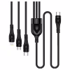 Дата кабель USB-C to Lightning + Micro 5P + USB-C 1.2m 3.0A (PD60W data) Black ColorWay (CW-CBPDU3060-BK) - Image 2