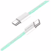 Дата кабель USB-C to USB-C 1.0m 60W 3.0А green ColorWay (CW-CBPDCC061-G) - Image 4