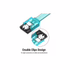 Кабель для передачі даних SATA 3.0 7pin F/F 0.5m L Blue Vention (KDDSD) - Image 2