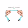 Кабель для передачі даних SATA 3.0 7pin F/F 0.5m L Blue Vention (KDDSD) - Image 3