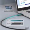 Дата кабель USB-C to USB-C 2.0m USB 4.0 Gen2 20G 240W 8K silicone black Digitus (AK-300344-020-S) - Image 8