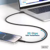 Дата кабель USB-C to USB-C 2.0m USB 4.0 Gen2 20G 240W 8K silicone black Digitus (AK-300344-020-S) - Image 10