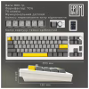 Клавіатура Epomaker Shadow-X 70 Mulan Switch Hot-Swap LCD Screen RGB Wireless/Bluetooth/USB UA White (SHX-W-M) - Image 11