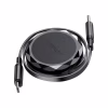 Дата кабель USB-C to USB-C 0.8m 60W dual retraction C13-03 Black Acefast (6974316280132) - Image 2