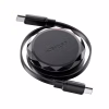 Дата кабель USB-C to USB-C 0.8m 60W dual retraction C13-03 Black Acefast (6974316280132) - Image 3