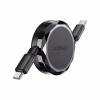 Дата кабель USB-C to USB-C 0.8m 60W dual retraction C13-03 Black Acefast (6974316280132) - Image 4