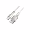 Дата кабель USB 2.0 AM to Lightning 1.0m Cafule Series Metal 2.4A White Baseus (CALJK-A02) - Image 2