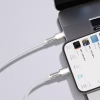 Дата кабель USB-C to Lightning 2.0m Cafule Metal PD 20W white Baseus (CATLJK-B02) - Image 11
