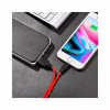 Дата кабель USB 2.0 AM to Lightning 1.0m 2A silicone X21 black+red HOCO (6957531071372) - Image 4