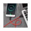 Дата кабель USB 2.0 AM to USB-C 1.0m 2A silicone X21 black+red HOCO (6957531071419) - Image 5