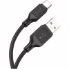 Дата кабель USB 2.0 AM to USB-C 1.0m Cool silicone X90 black HOCO (6931474788443) - Image 3