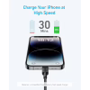 Дата кабель USB-C to Lightning 1.8m nylon 322 black Anker (A81B6G11) - Image 2