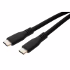 Дата кабель USB-C to USB-C 2.0m UBS3.2 Gen2 10G 240W Chip Silicon Black Vinga (VCPDCCC3242SB) - Image 3