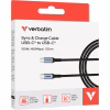 Дата кабель USB-C to USB-C 1.2m 100W black Verbatim (31846) - Image 3