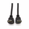 Кабель мультимедийный HDMI M to HDMI M 1.0m V1.4 90° corner black Merlion (YT-HDMI-1.0m/90°-90°) - Image 3
